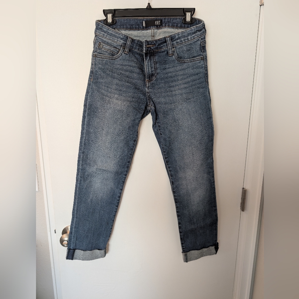 Kut from the Kloth Blue Ankle Cropped Jeans